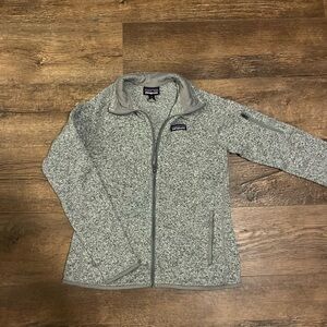 Gray Fleece Patagonia Jacket/ Full Zip-up sweater womens small